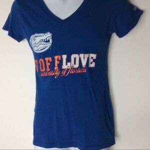 Soffe University of‎ Florida T-shirt Blue "U of love" Women's Medium